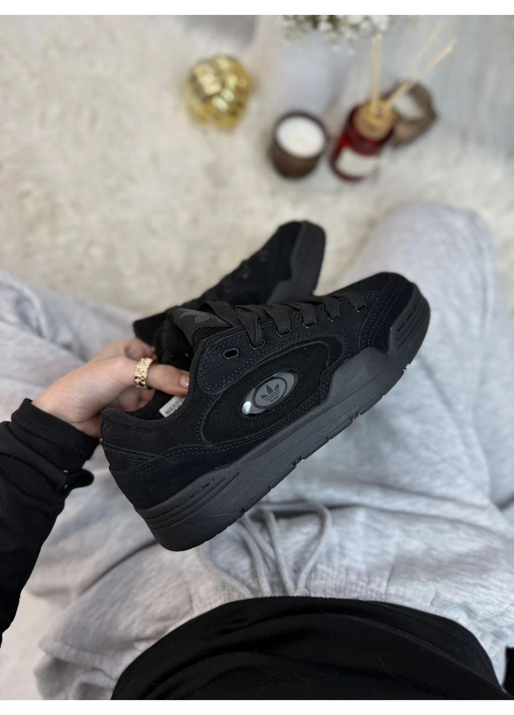 КРОСІВКИ ЖІНОЧІ ADIDAS ADI2000 ALL BLACK АДІДАС АДІ 2000 ЧОРНІ No Brand чорні демісезони (391958043)