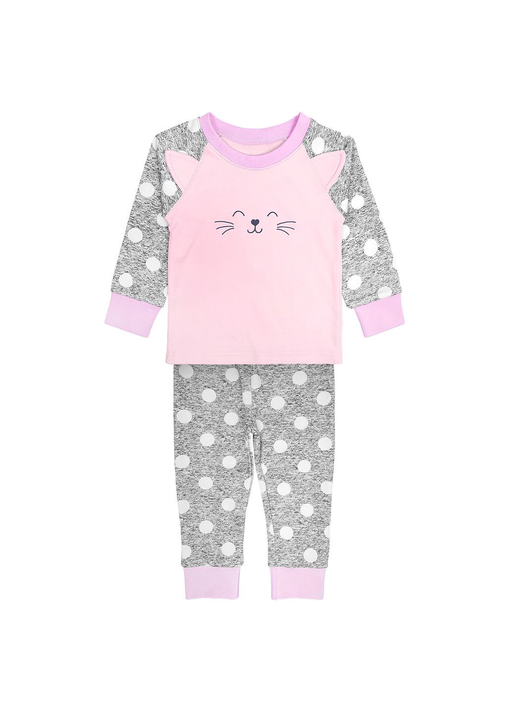 Розовая детская пижама dexter`s для девочек happy cat розовый dexter's
