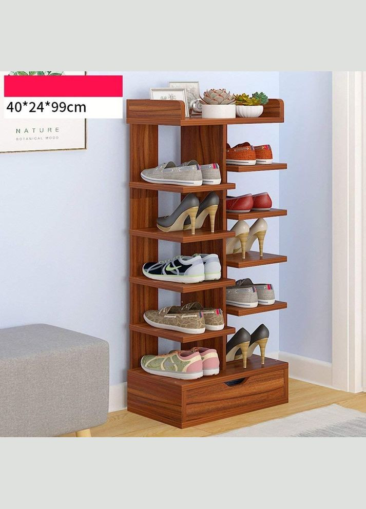 Полка для обуви из дерева Ирхель 10 савоярди (ПДО-107415) No Brand (327860559)