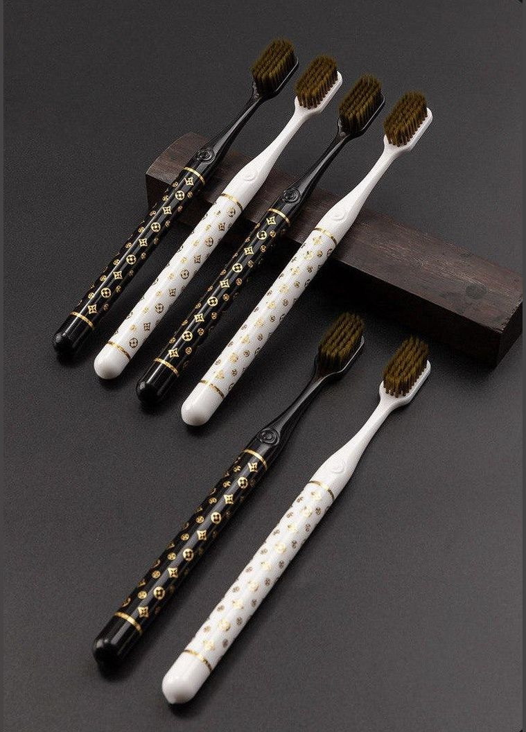 Набір зубних щіток LV (3 білих та 3 чорних) No Brand (295012660)