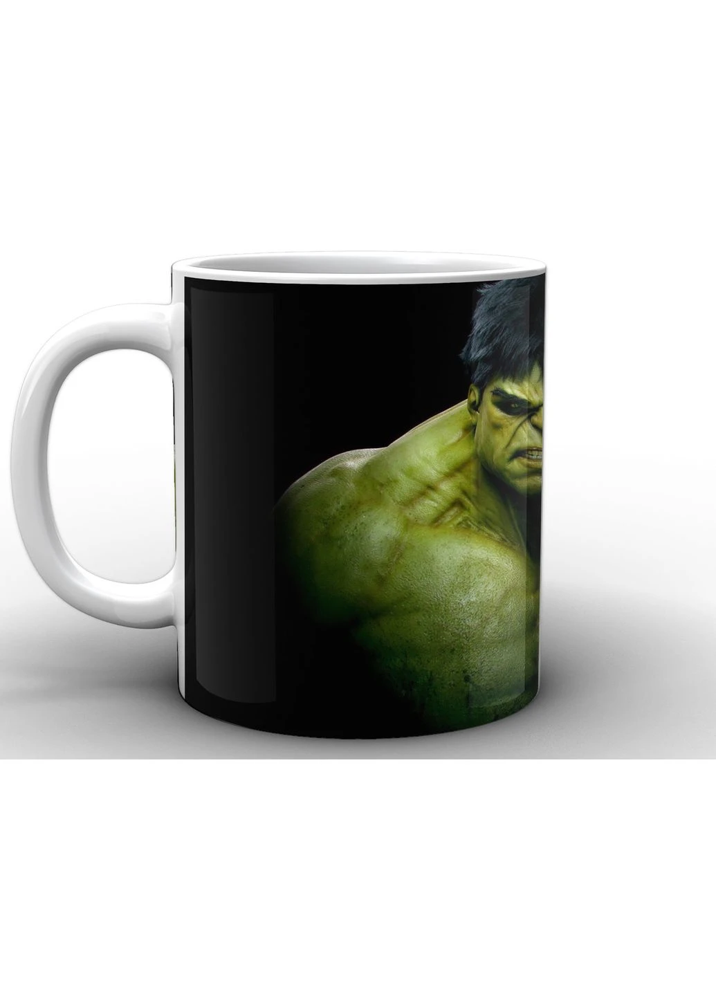 Чашка з принтом білий Халк Hulk Халк HU.02.007 Кружка керамічна 0,33 GeekLand (378967379)