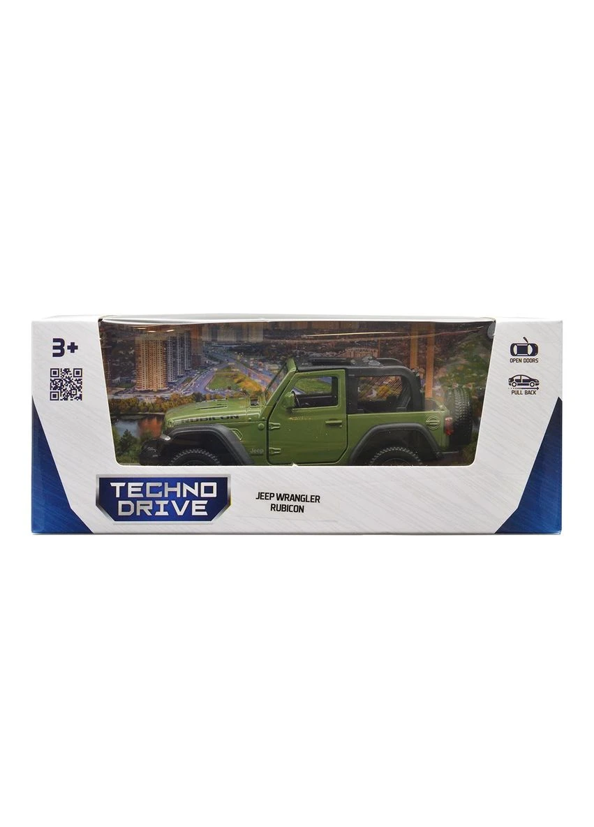 Автомодель Jeep Wrangler Rubicon 2021 1:32 металева Зелена TechnoDrive (398289173)