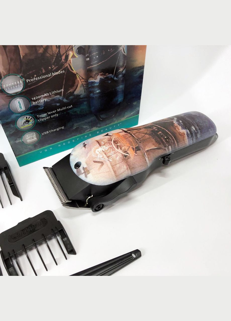 Машинка для удаления волос на лице V-690, Тример для стрижки профисиональный, Триммер DL-940 для висков VGR (351486363)