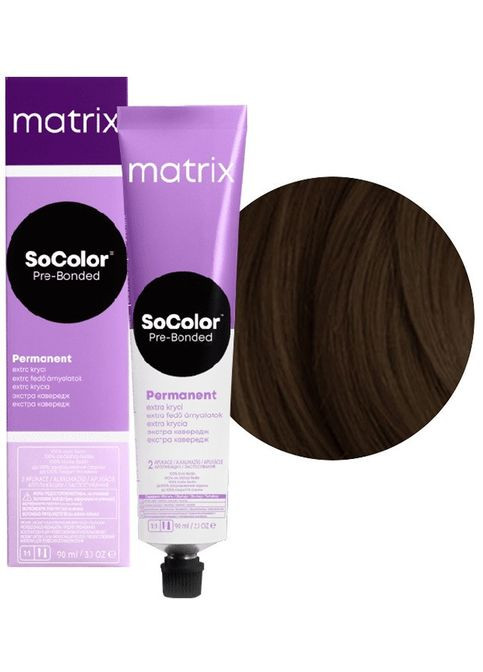 Стойкая краска для окрашивания седых волос SoColor PreBonded Extra Coverage 506NJ темный блондин Matrix (292736139)