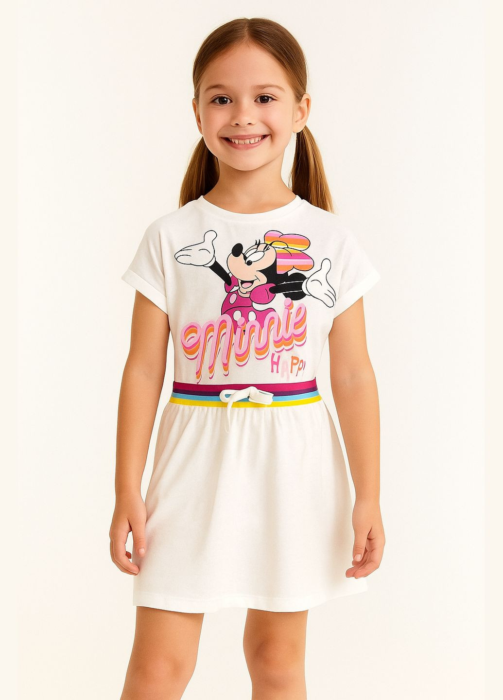 Белое платье minnie mouse (минни маус) ue10301 Disney (339678932)