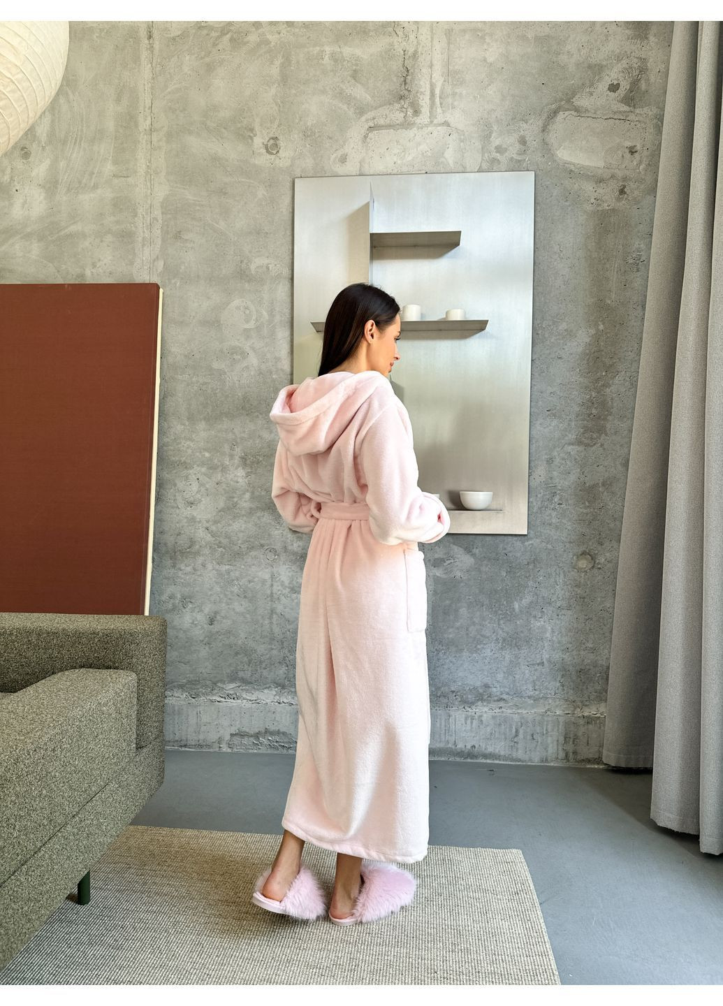 Халат плюшевый розовый Lavender Dreams (366213734)