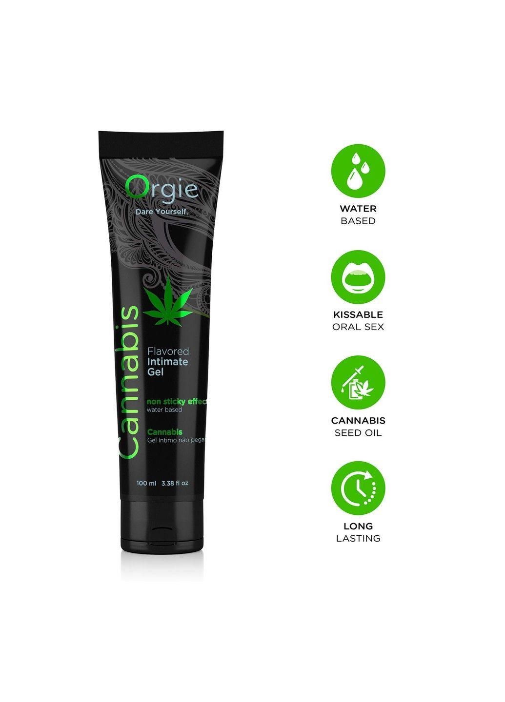 Їстівний лубрикант Lube Tube Конопля 100мл Orgie (348517390)