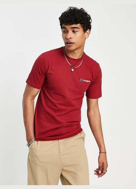 Бордова футболка чоловіча Berghaus Graded Peak t-shirt Burgundy