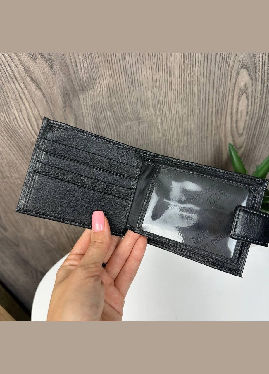 Мужской кожаный кошелек портмоне люкс качество Турция черный MD (336551918)