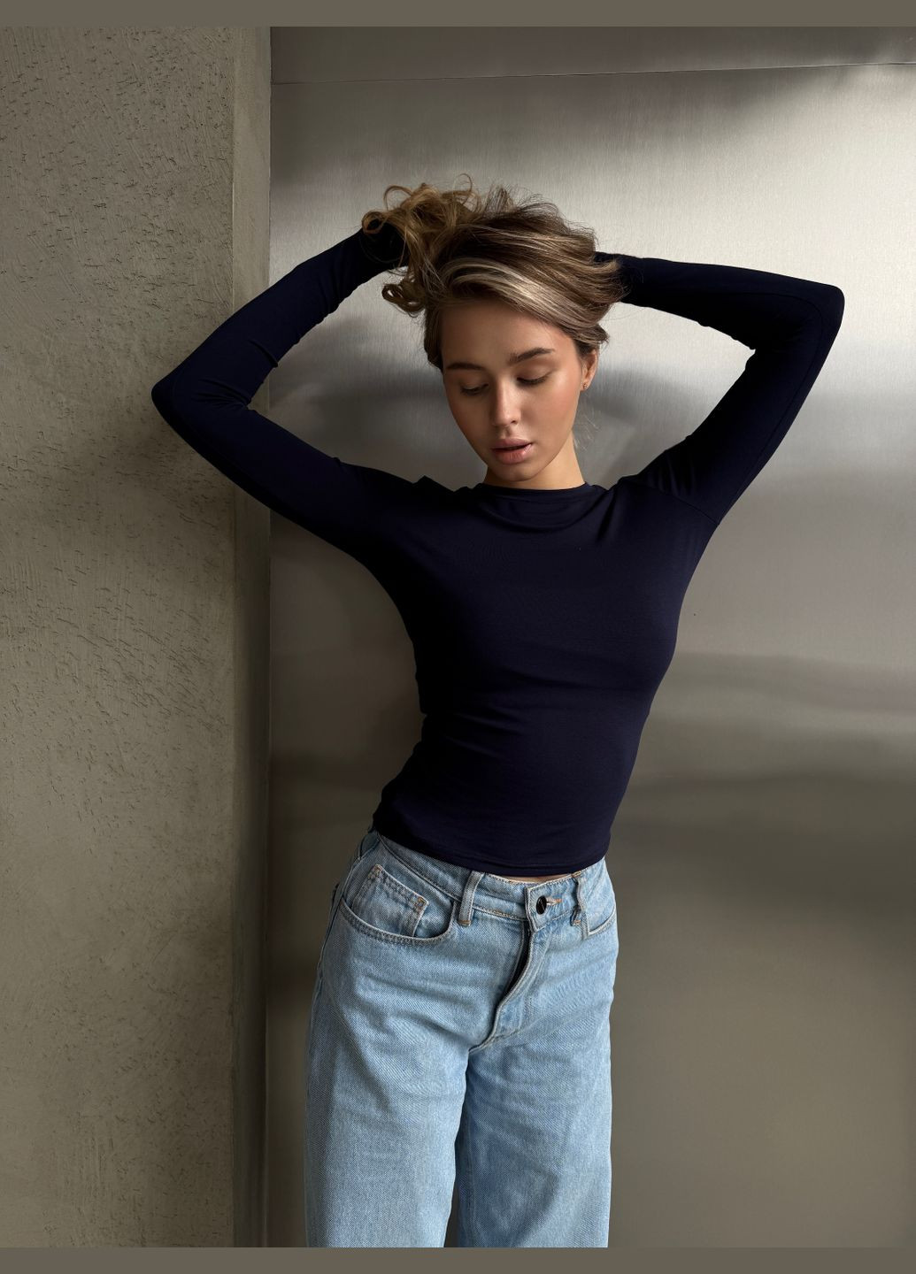 Вискозный лонгслив приталенный Marzo Atelier (324757328)