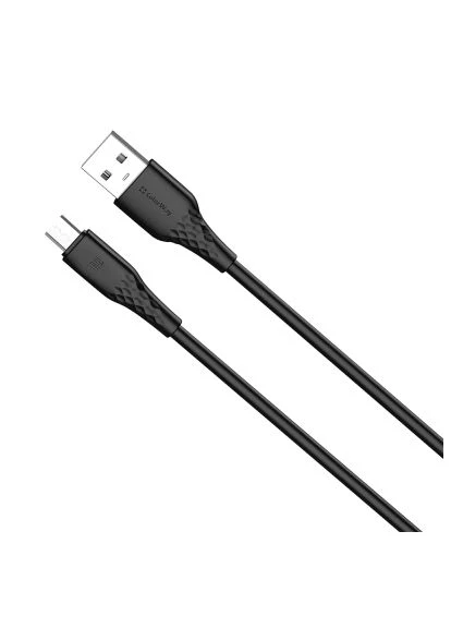Дата кабель (CW-CBUM094-BK) Colorway USB 2.0 AM to Micro 5P 1.0m 3A textured PVC black (401639250)