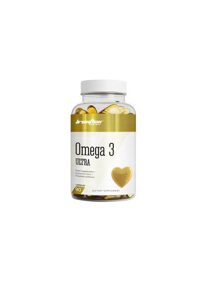 Жирные кислоты Omega 3 Ultra, 90 капсул Ironflex (333035682)