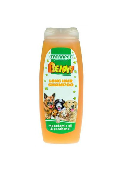 Шампунь Benny для довгошерстих собак, олія макадамії та пантенол 200 мл 481.46 TATRAPET (278309535)