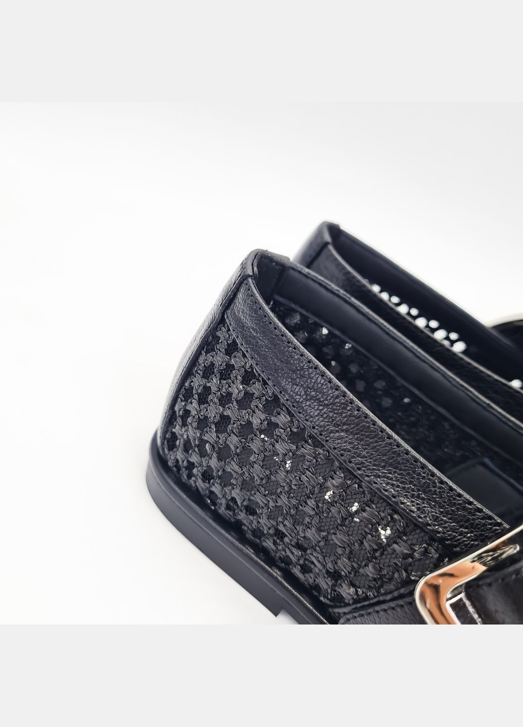 Женские балетки (р) текстиль/кожа 0-1-1-h-1783-z-56-n-126-n-74 Danler | чёрные (315746864)