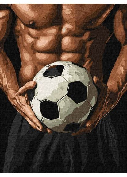 Картина за номерами - Торс футболіста ©art_selena_ua 30х40 см IDEYKA (362219920)