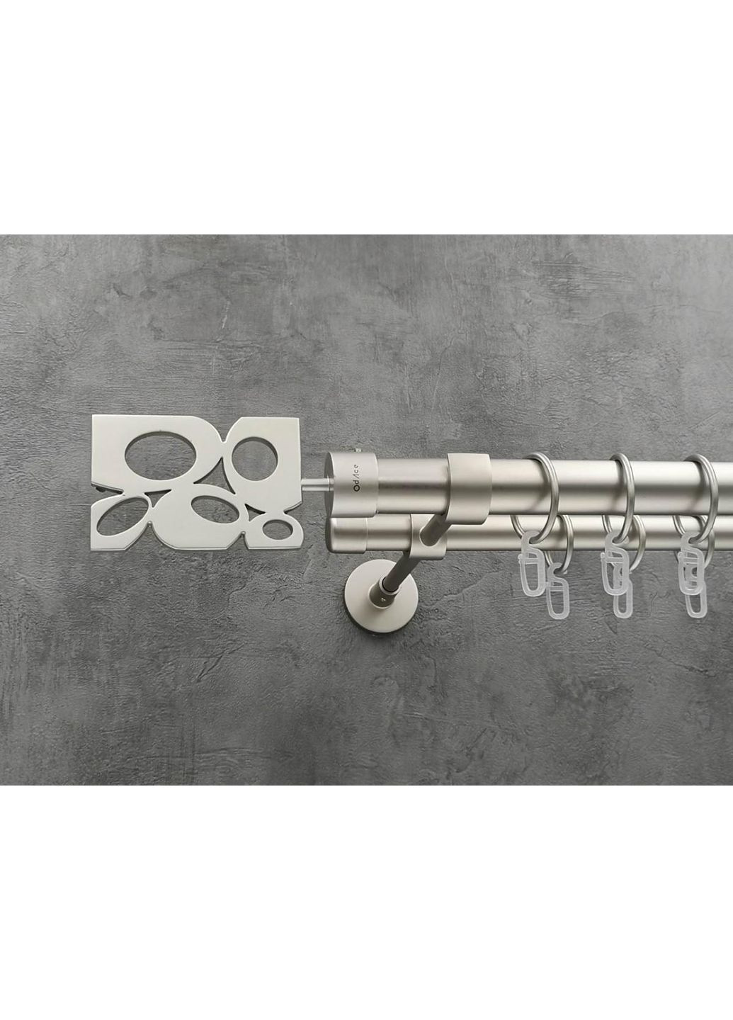 Карниз Бісет гладка штанга подвійний модерн 25/19 мм 400 см Сатин Quadrum (352782924)