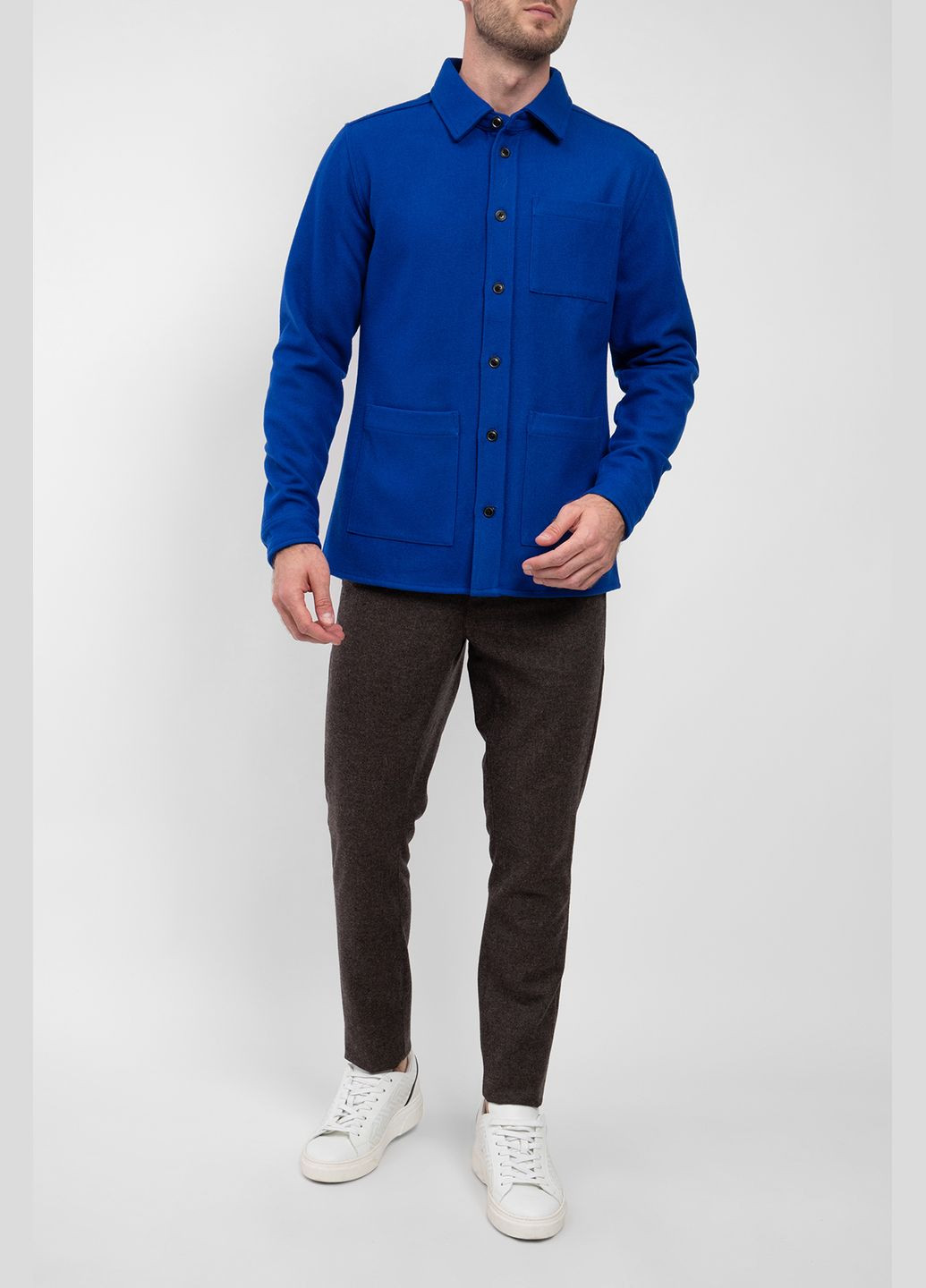 Синяя кэжуал рубашка Les Deux