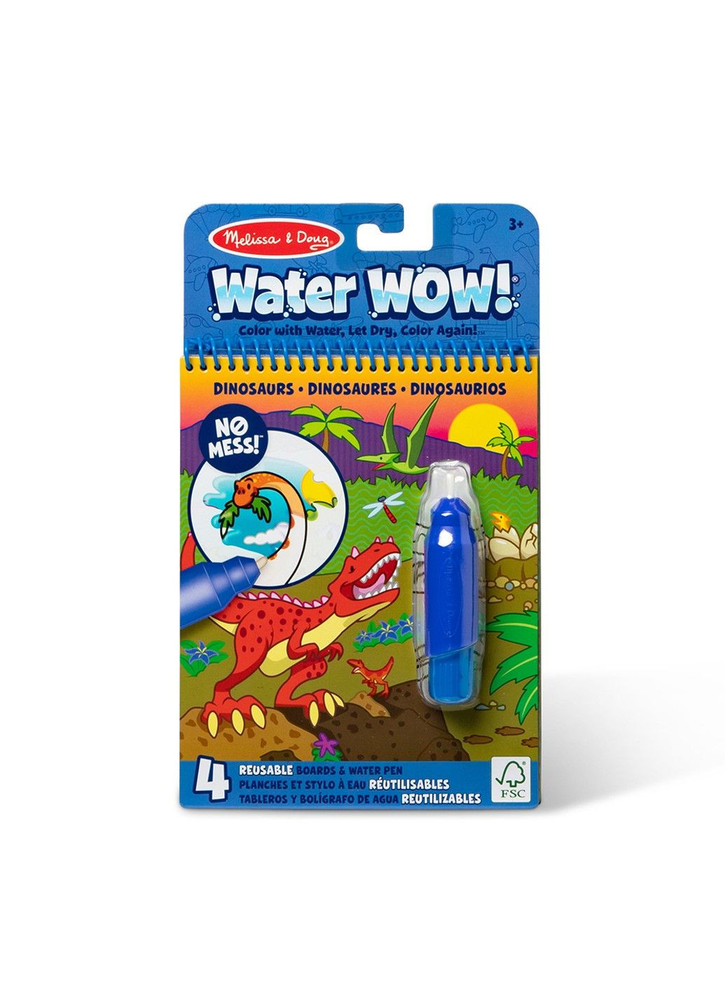 . Water WOW: Водная раскраска с ручкой «Динозавры» Melissa & Doug (360767838)