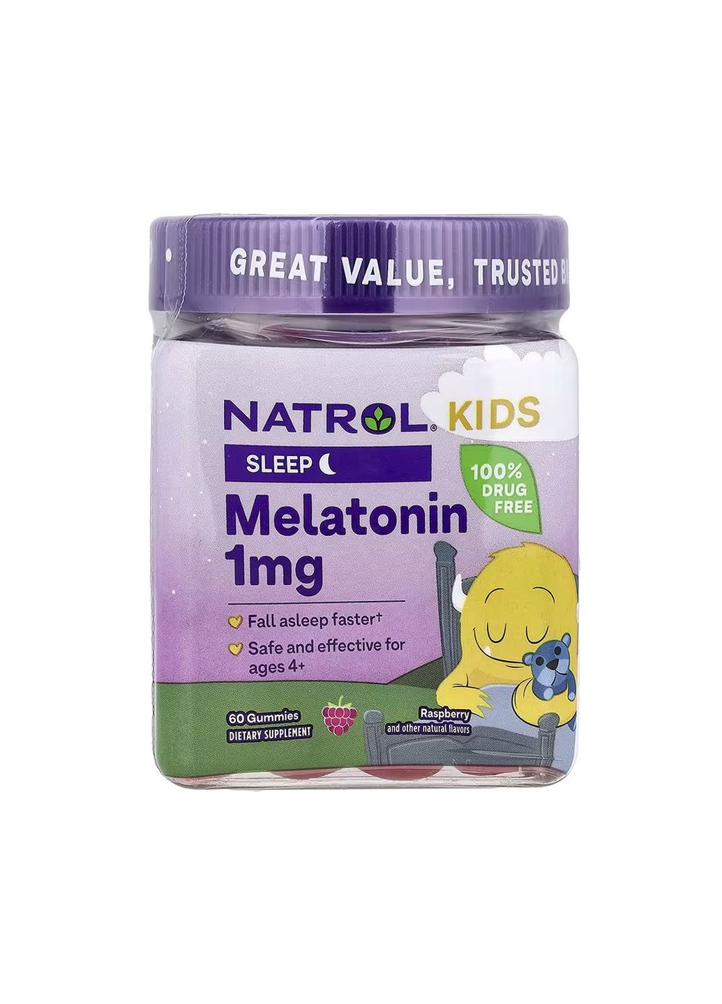 Мелатонин Kids Melatonin 1mg - 60 gummies Natrol (364201338)