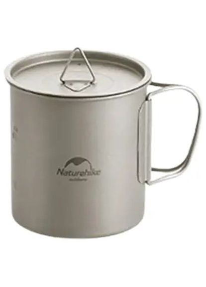 Чашка туристична (6927595745762) Naturehike NH20CJ005 титанова з ручкою 200 мл (370016621)