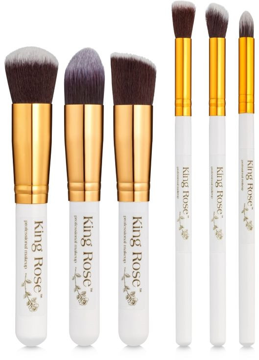 Набір пензлів для макіяжу, 6 шт. 6шт (675081-27063530) King Rose (368652733)