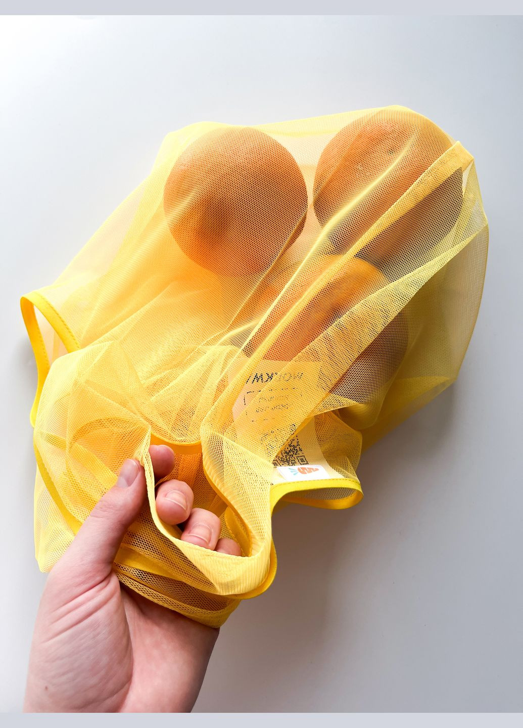 Сумка Майка стандарт жовта — легка, з переробної сітки Morkwa (329910516)