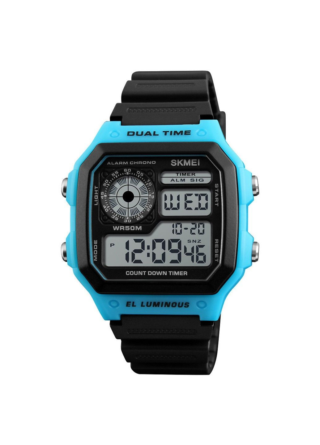 Чоловічий спортивний годинник 1299 Синій Skmei (313653907)