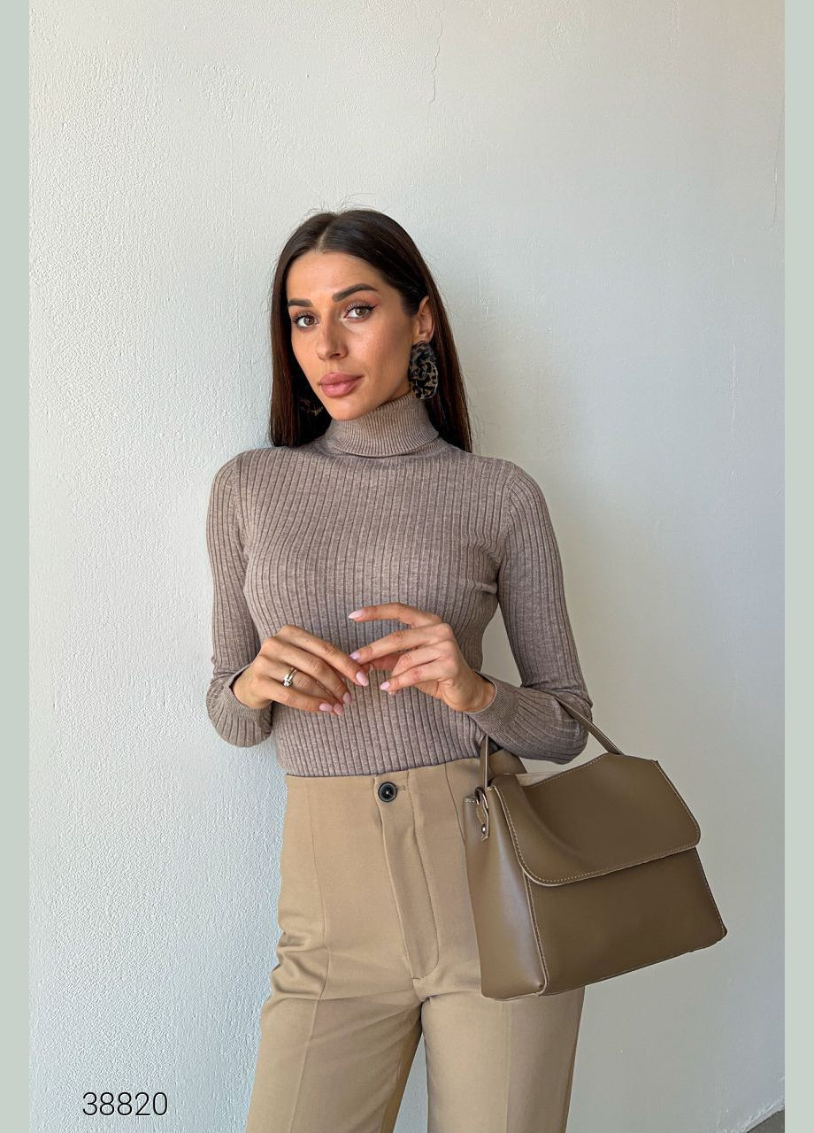 Водолазка в широкий рубчик з коміром з відворотом Liton (303727709)