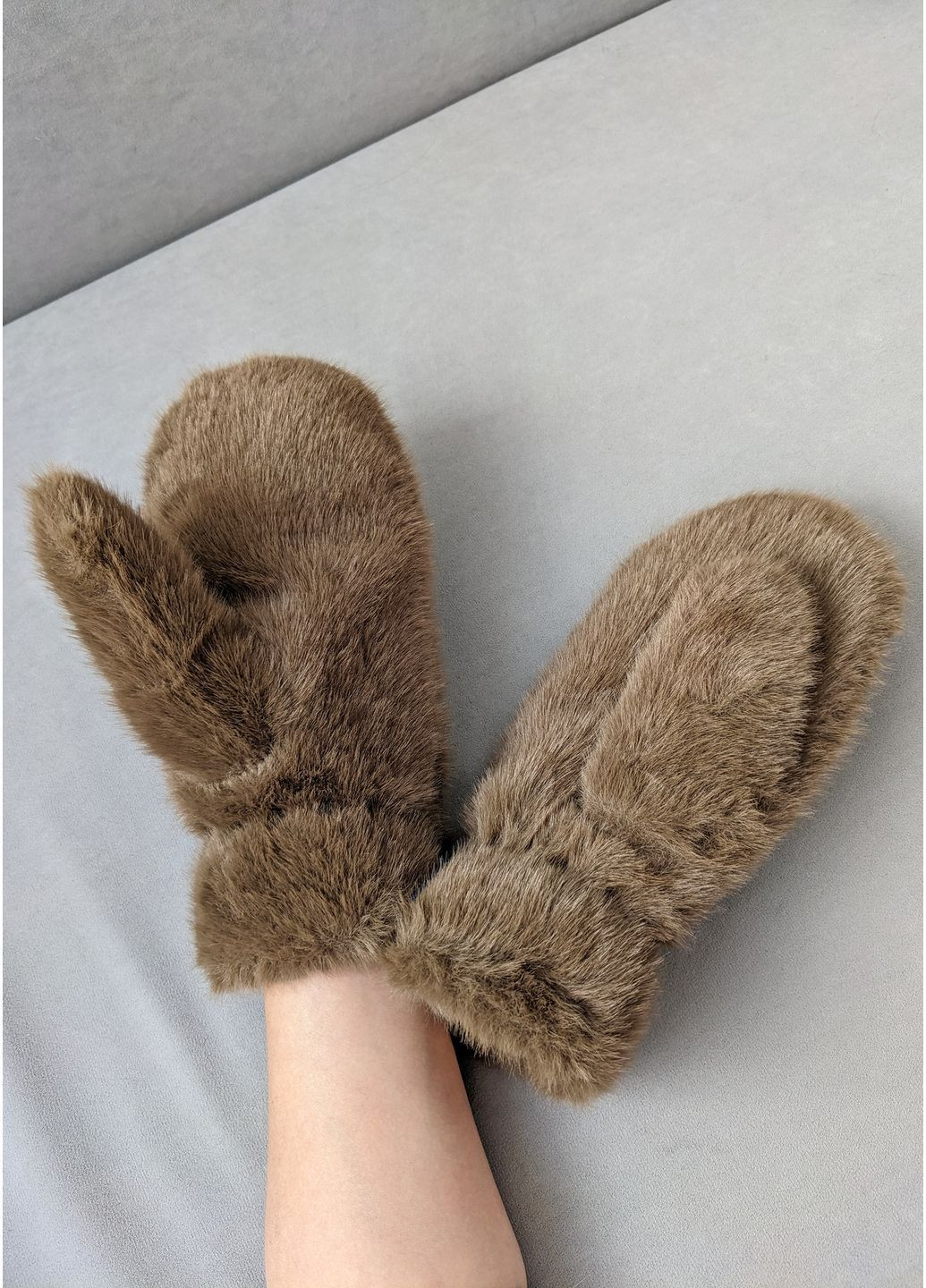 Утепленные меховые перчатки для зимы InFashion Рукавиці (369924139)