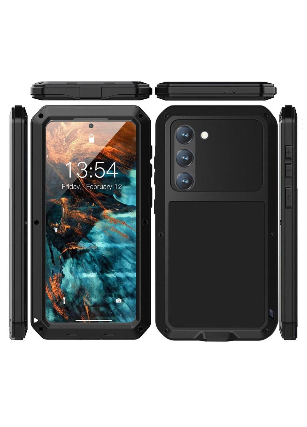 Противоударный чехол Doom Armor для смартфона Samsung Galaxy S24 (SM-S921) - Black Primo (334011714)