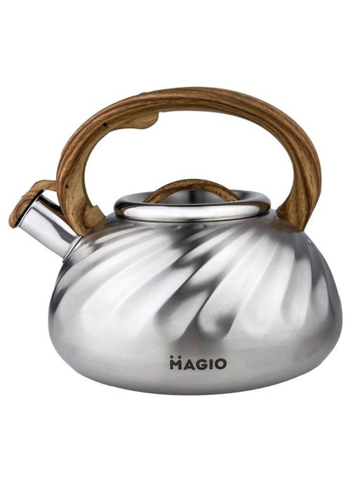 Чайник MG-1194 3 л со свистком, чайник со свистком для индукционной плиты, чайник газовый Magio (364664795)