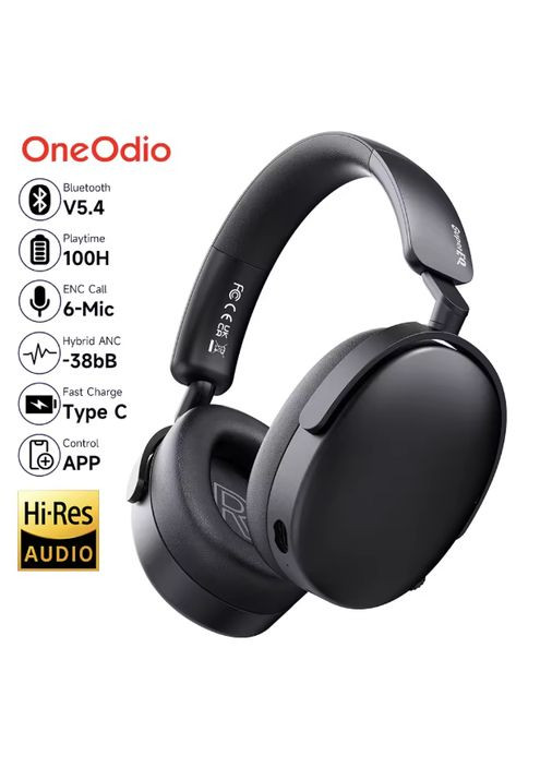 Бездротові навушники SuperEQ A200 ANC Bluetooth 5.4 з активним шумозаглушенням та мікрофоном ENC Oneodio (305844911)