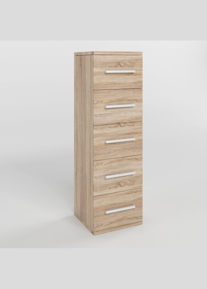 Комод 5 ящиков Джеко 300 Сонома (MZN-031017) М-ЗОН (336186646)