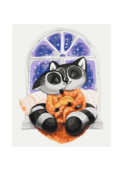 Картина за номерами "Оійти єнотиків" 40х50 см Brushme (318017998)