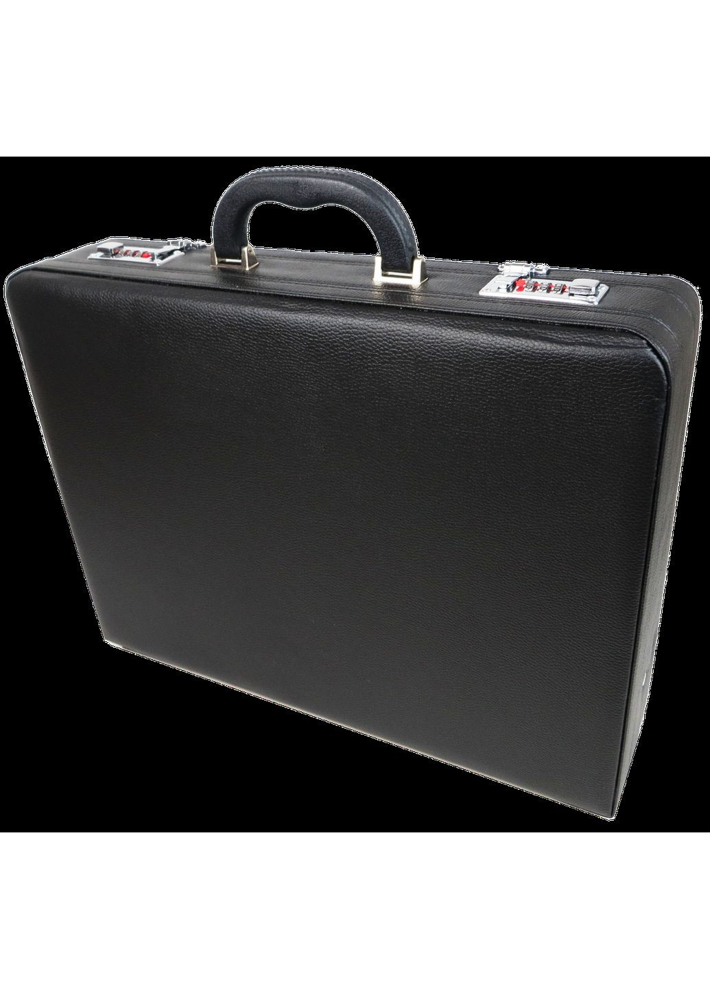 Класичний кейс, дипломат з еко шкіри Portfolio чорний No Brand (361157100)