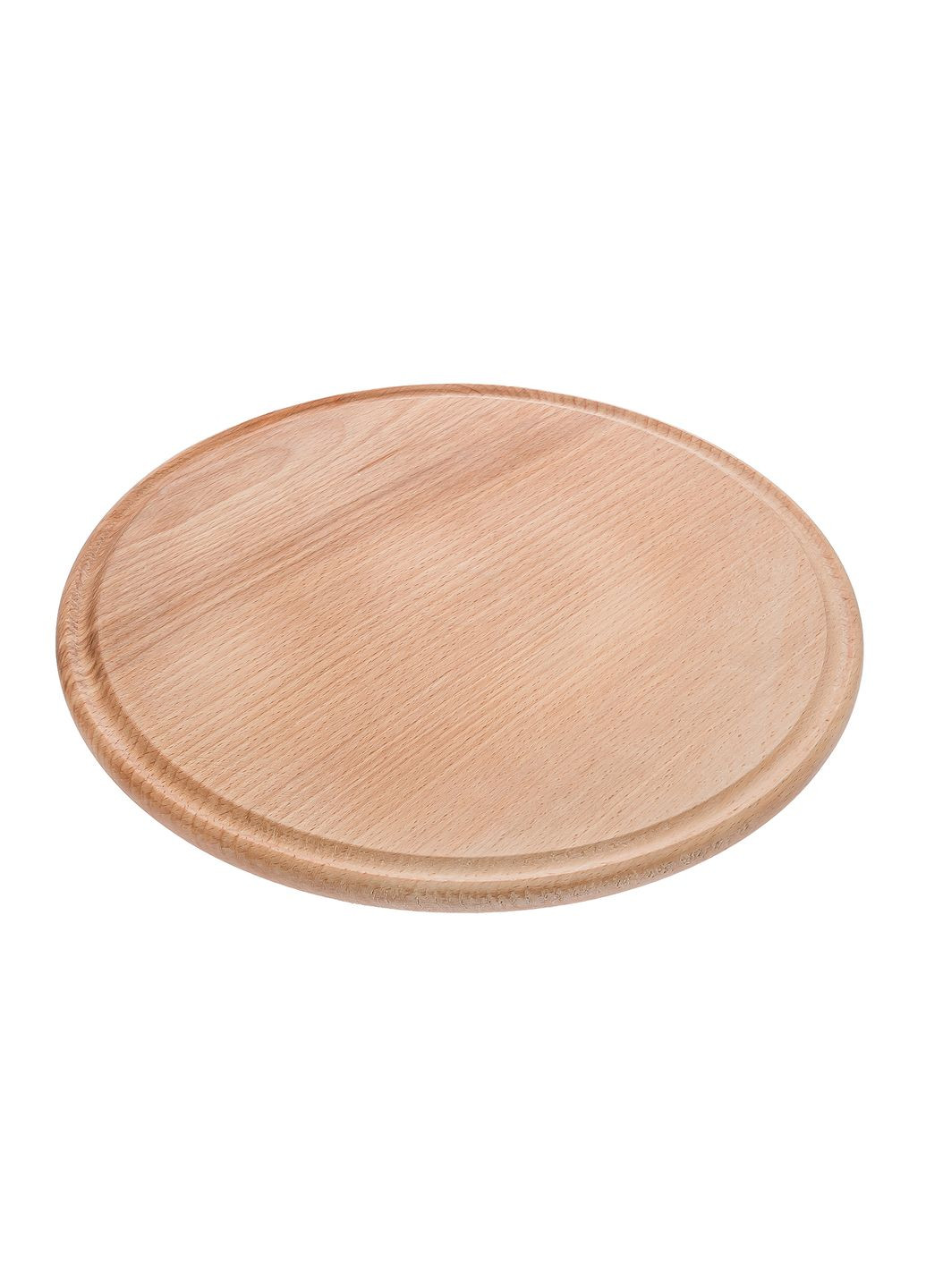 Дошка для піци кухонна дерев'яна обробна з бука з обідком Ø 32 см Woodly (294944493)