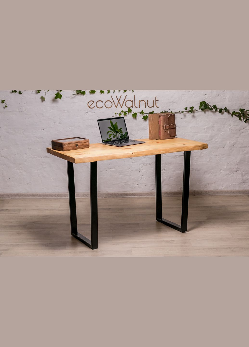 Стіл із живими краями L (сосна) Сосновий обідній стіл EcoWalnut (294613515)