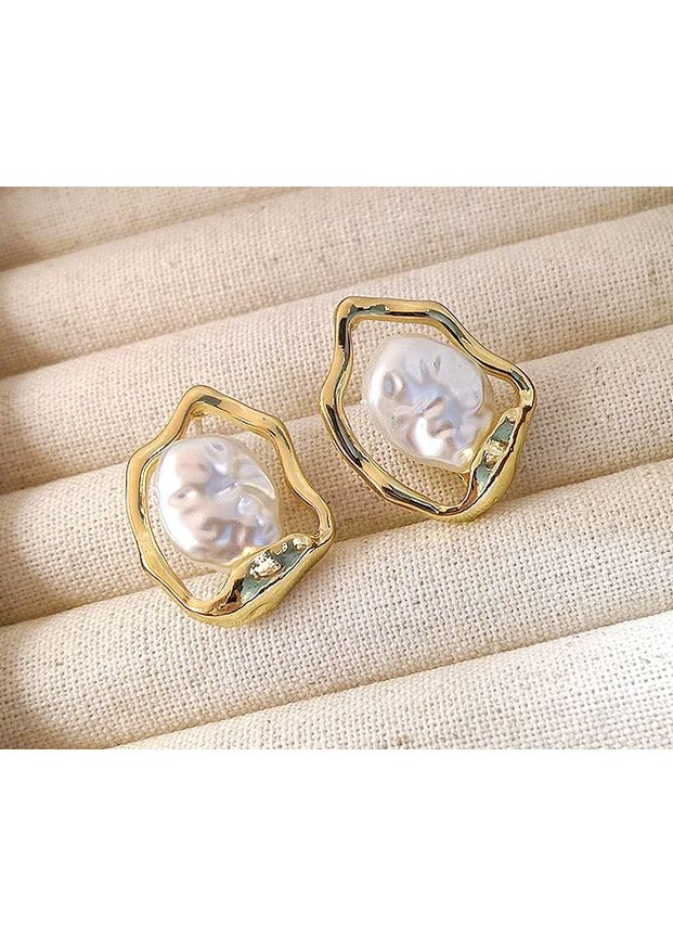 Сережки біжутерія з намистинами бароко No Brand (361080997)