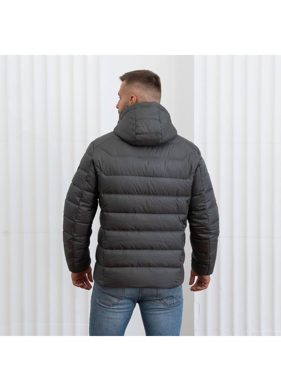 Графитовая зимняя мужская зимняя куртка большого размера SK