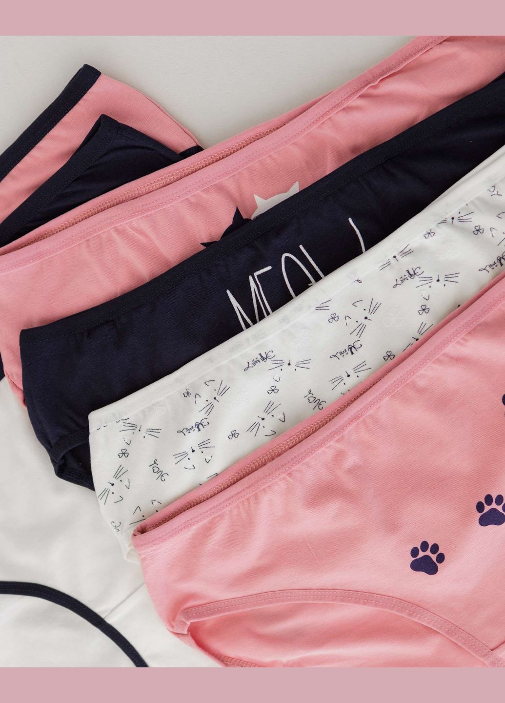 Набор женских базовых трусиков неделька - 7 шт. Nicoletta (303617337)