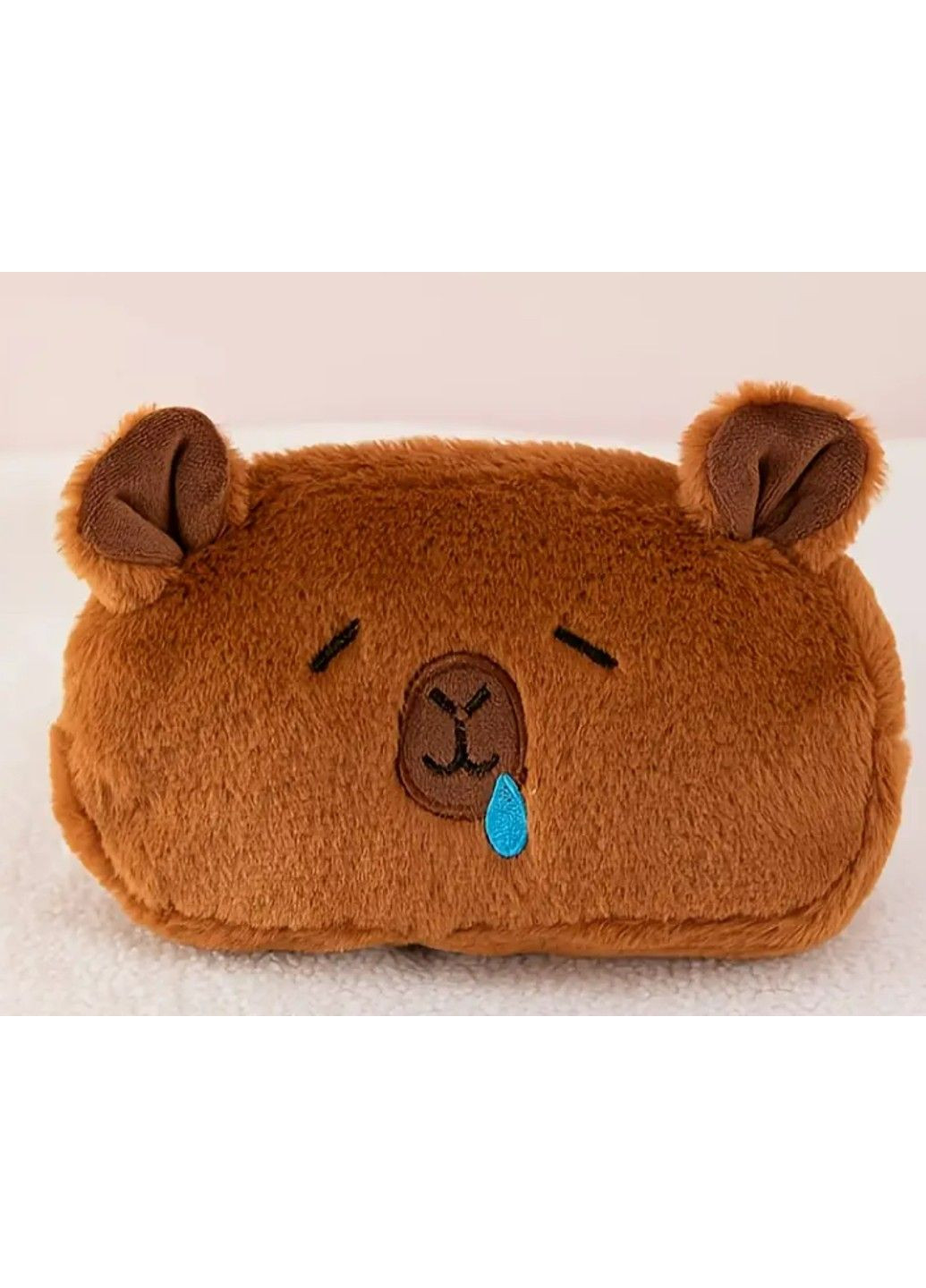 Мягкий детский школьный пенал косметичка капибара с соплей No Brand (347172416)