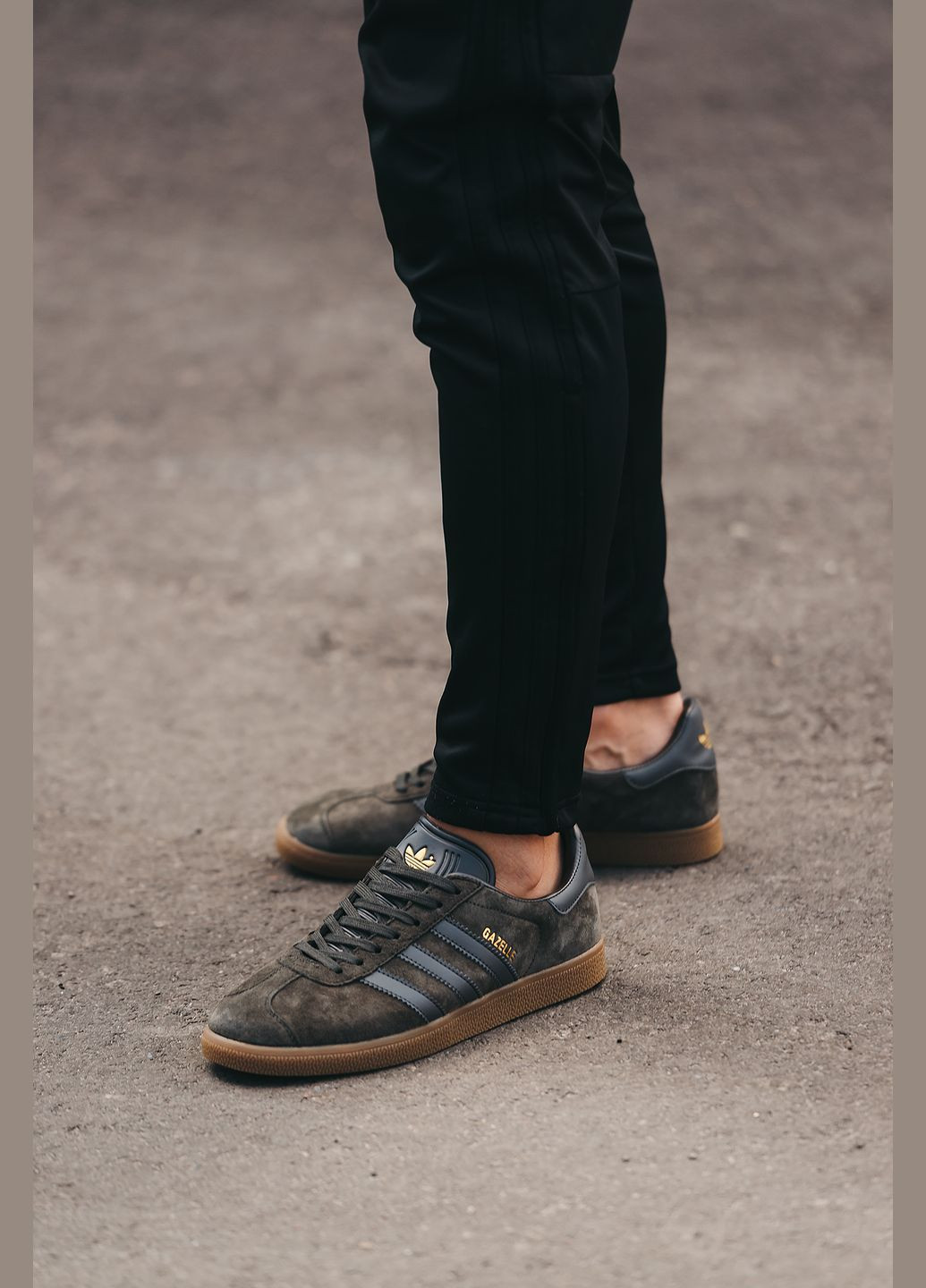 Коричневі кросівки чоловічі brown, вьетнам adidas Gazelle