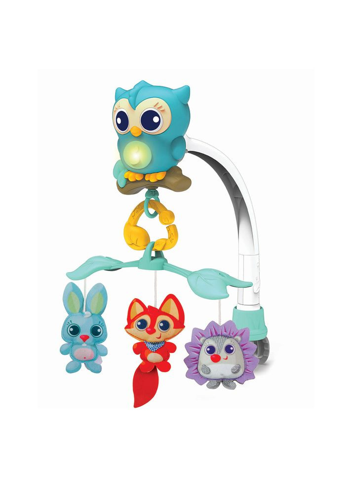 Карусель на ліжечко, підвіски-звірята, звуки природи, музика, світло, батарейки (720010-NL) Winfun (364310452)