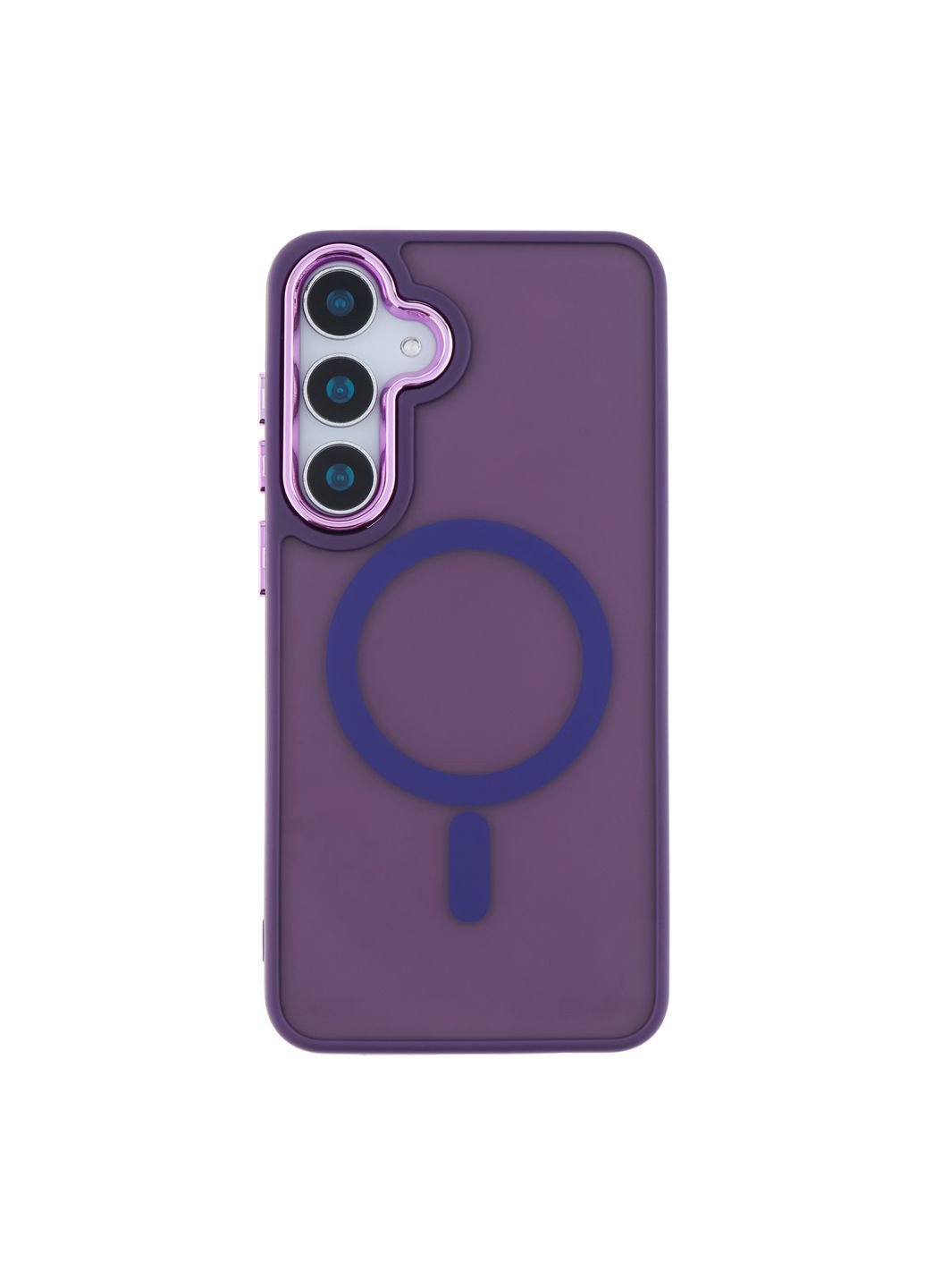 Чехол TPU+PC Space Magnetic Color with Magsafe для (S721) Цвет Dark Purple No Brand Samsung Galaxy S24 FE 5G (336149467)