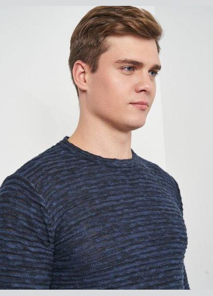 Темно-синий джемпер демисезон,темно-синий-черный, Anerkjendt