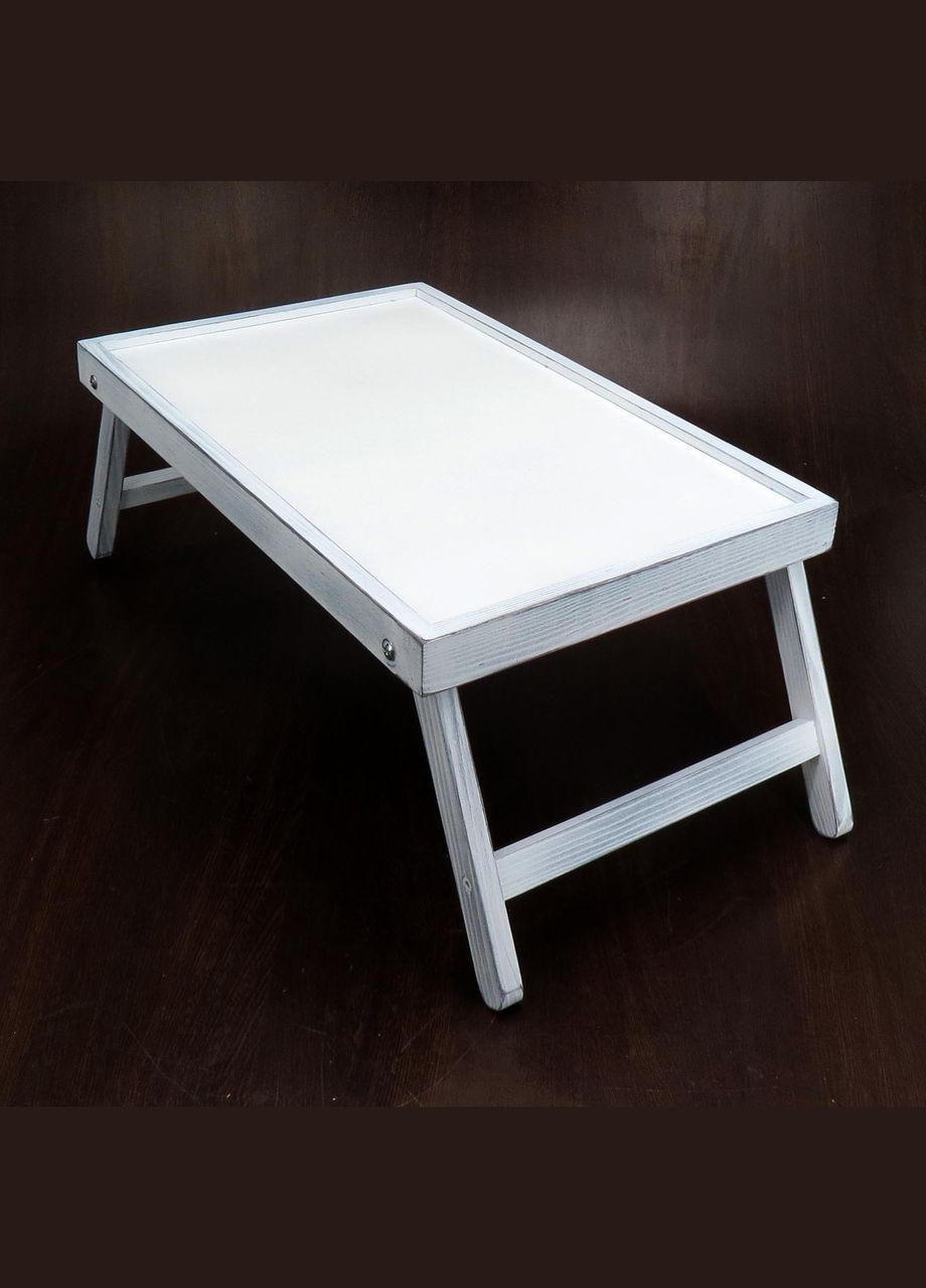 Столик-піднос для сніданку з дерева Меріленд шеббі (СТП-000221) No Brand (327850573)