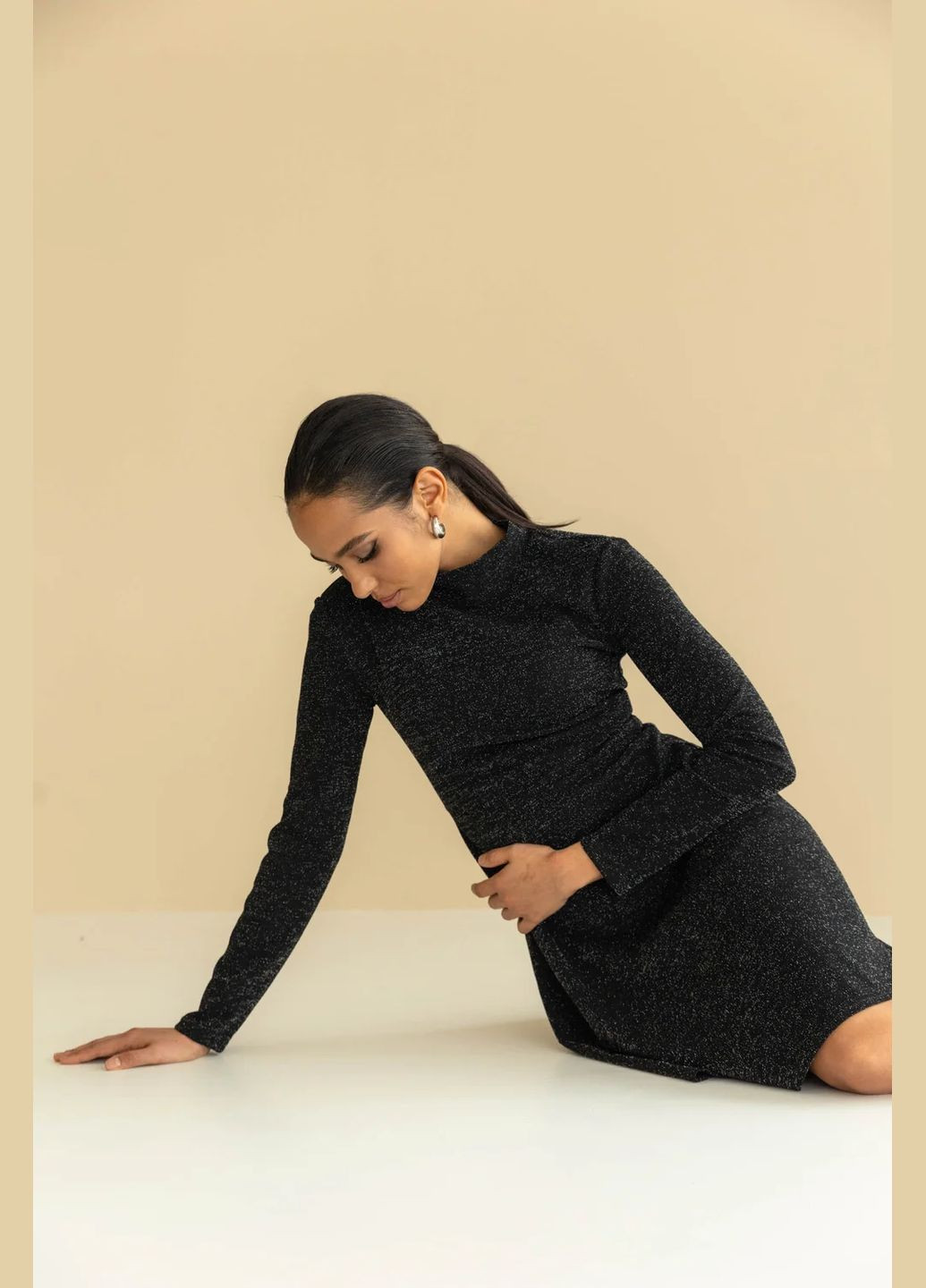 Черное праздничный, повседневный, кэжуал, коктейльное платье клеш Seventeen