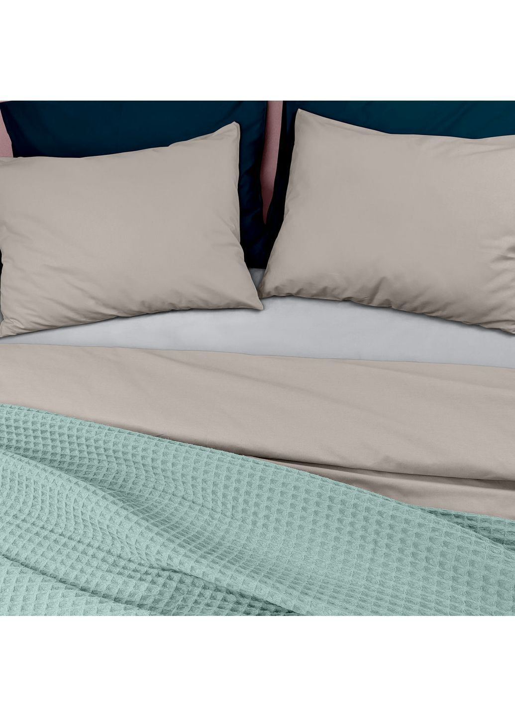 Плед-покривало вафельне 200х220 см Wave Greek Waffle Лазуровий Cosas (369668466)