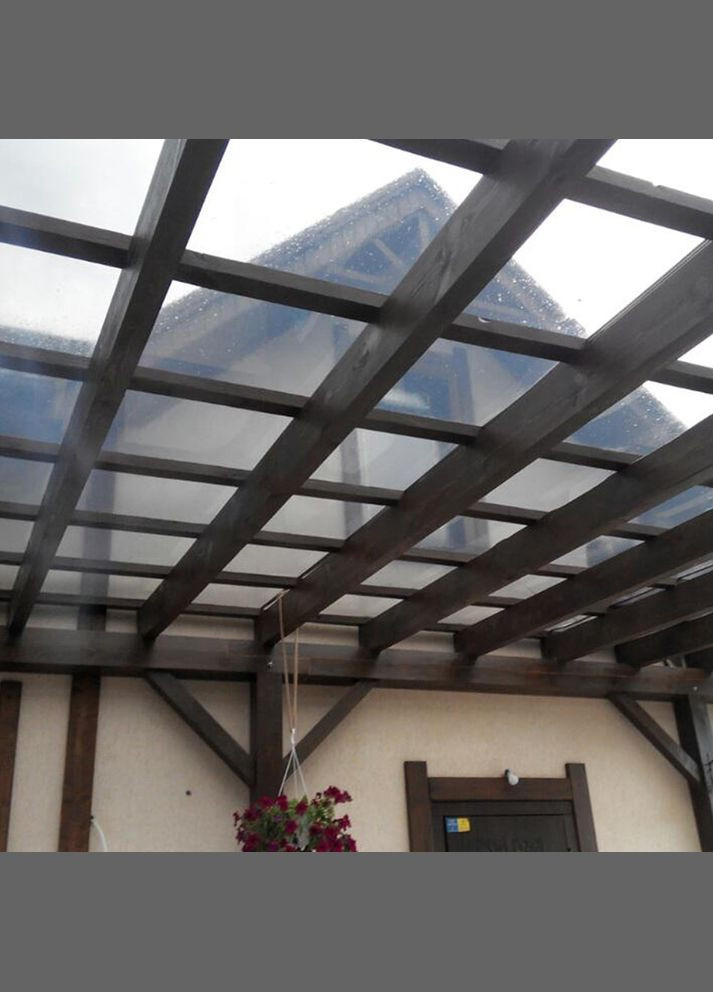 Полікарбонат монолітний 2 мм, 2050 х 3050 мм, прозорий,, антивандальний BauGlas FSX монолітний полікарбонат (326024732)