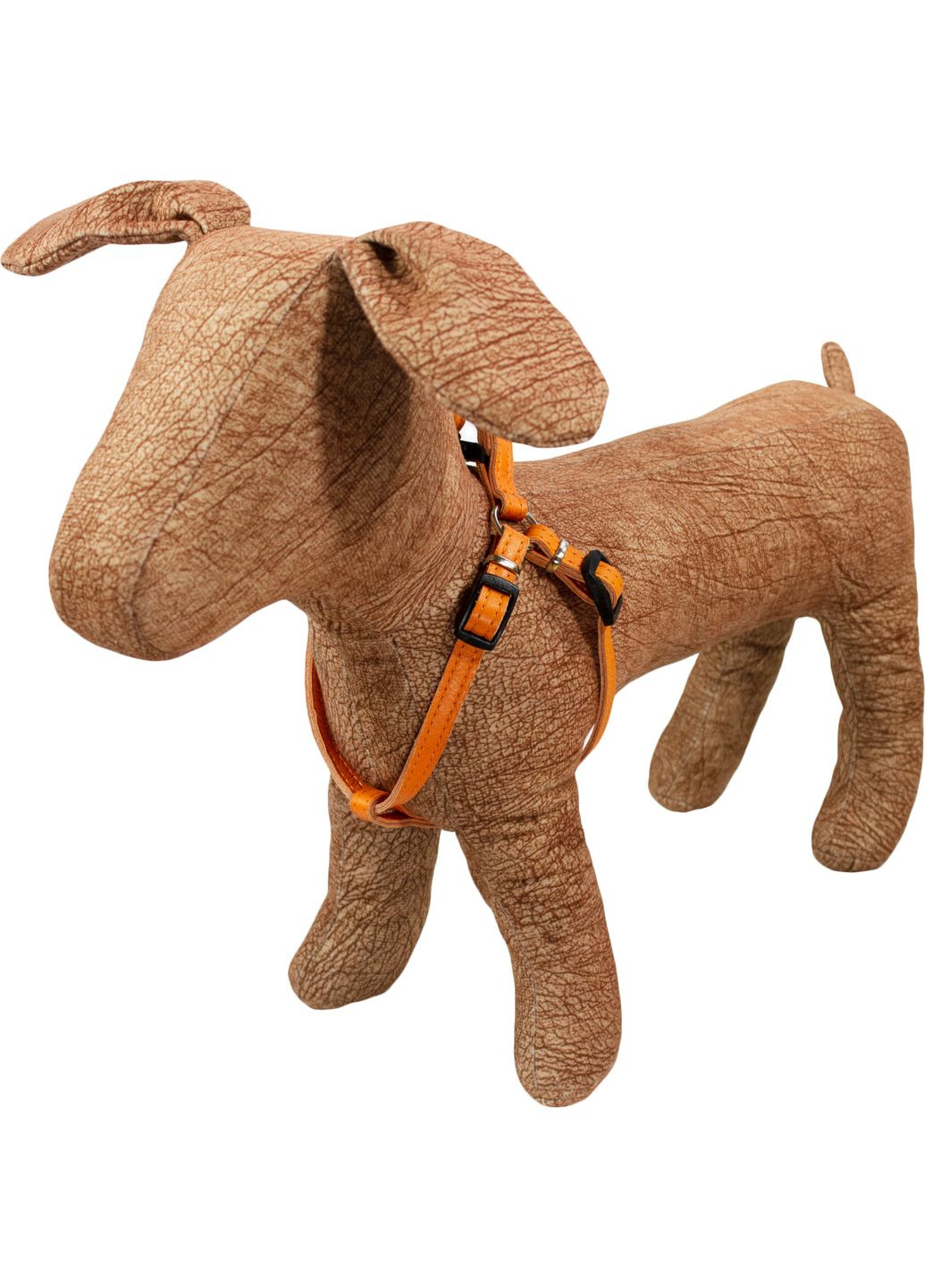 Нагрудник шкіряний подвійний 1.0/23-30 Помаранчевий (4820224217680) Lucky Pet (321860787)